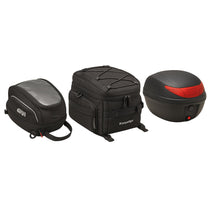 Tank, seat and tail-mounted storage