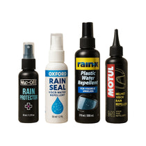 Visor rain repellents