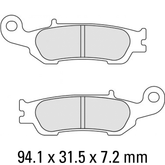 Newfren Brake Pads - Scooter Elite Organic (1-FD0535-BE)