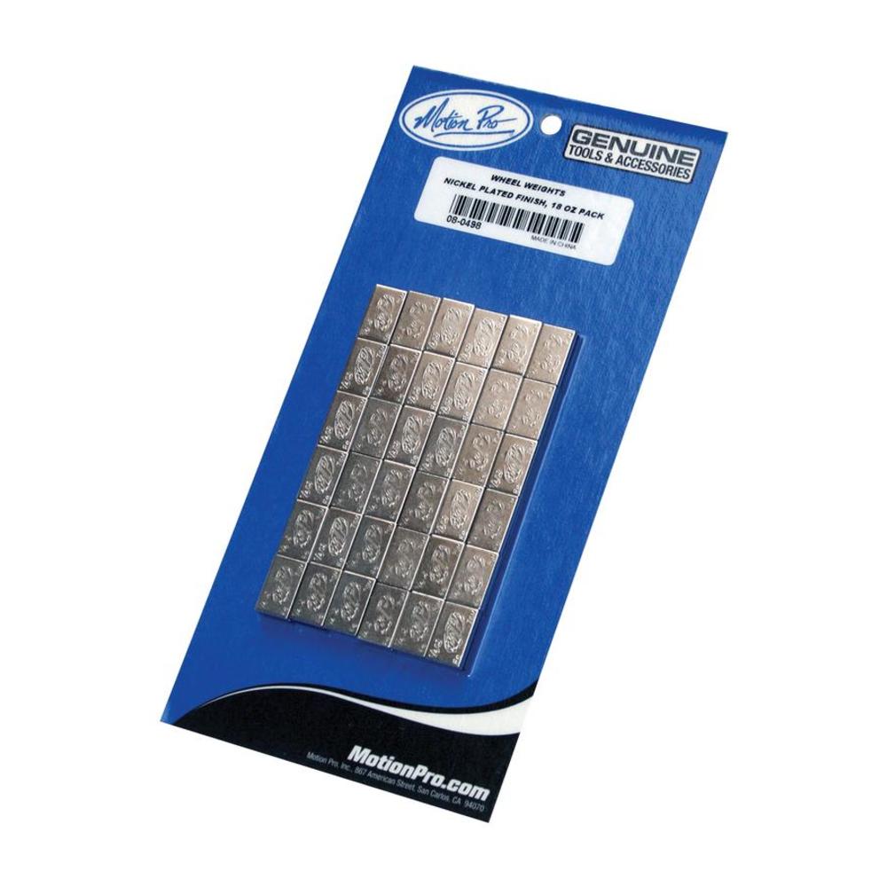 MP - Wheel Weights for Chrome Wheels, Steel, 18 oz Pack, 72x 7g Segments (Nickel)