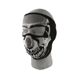 NEOPRENE FACE MASKS - CHROME SKULL FULL