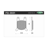 Newfren Brake Pads - Touring Organic