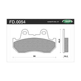 Newfren Brake Pads - Touring Sintered