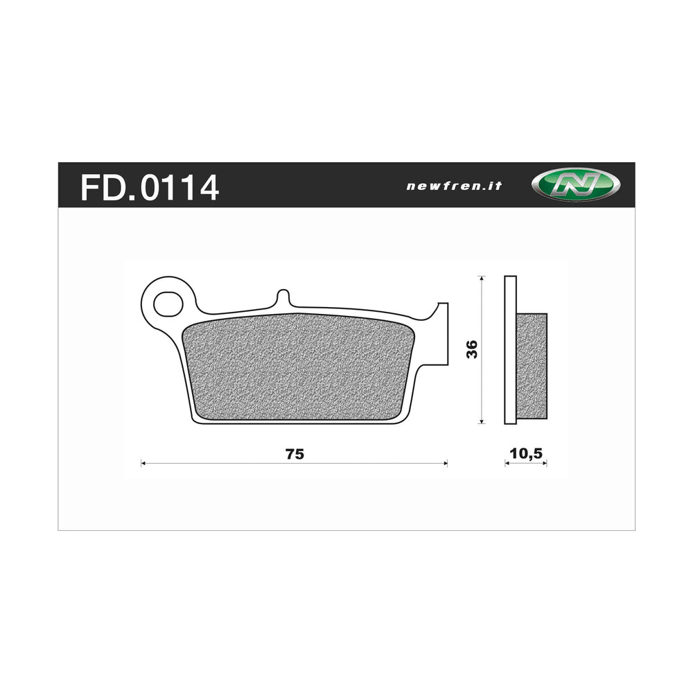 Newfren Brake Pads - Off Road Dirt Organic