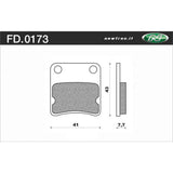 Newfren Brake Pads - Scooter Organic