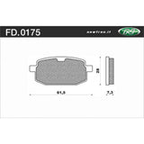 Newfren Brake Pads - Scooter Organic