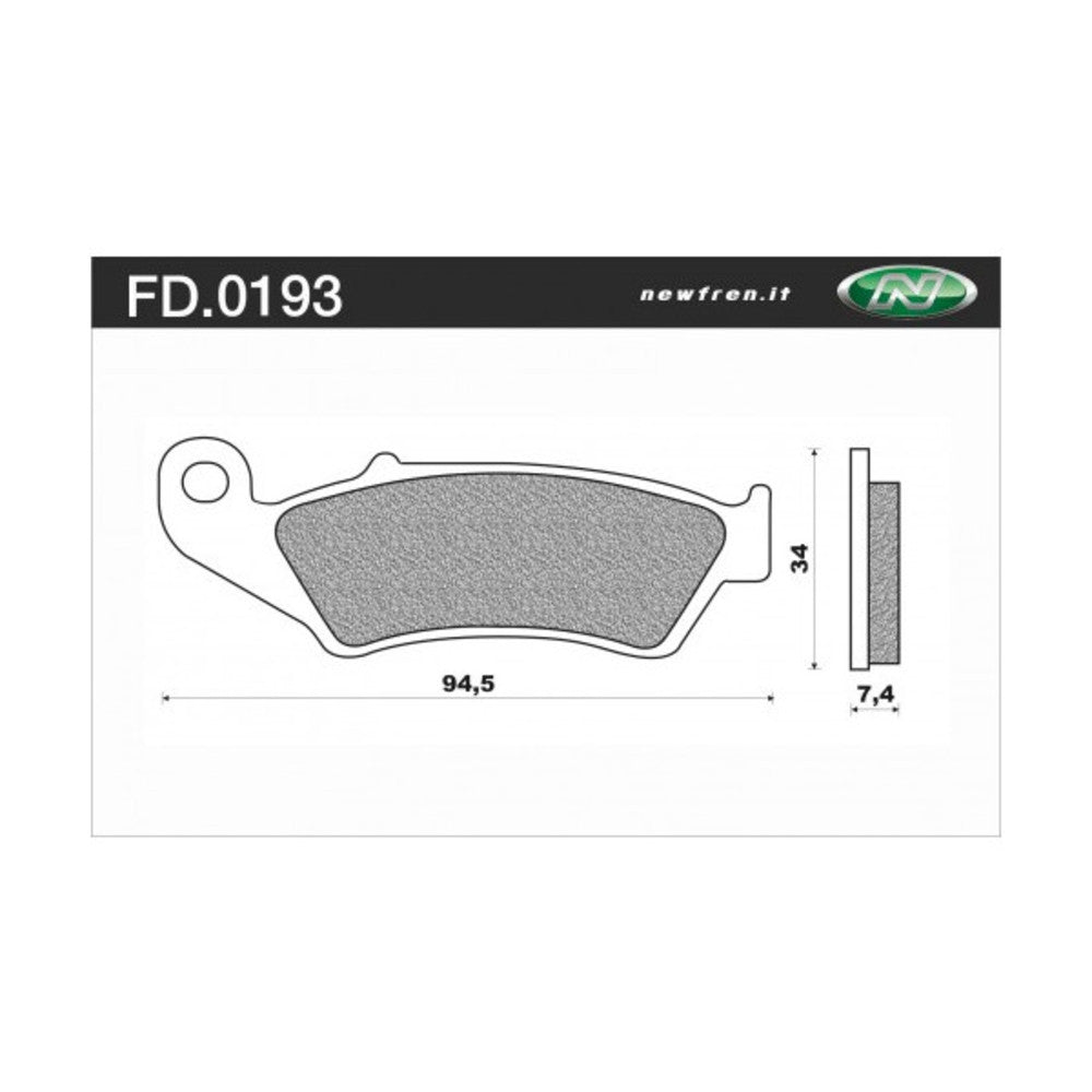 Newfren Brake Pads - Off Road Dirt Organic