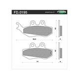 Newfren Brake Pads - Touring Organic
