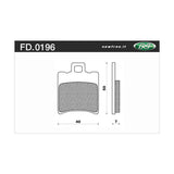 Newfren Brake Pads - Scotter Organic