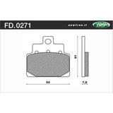 Newfren Brake Pads - Scooter Elite Organic