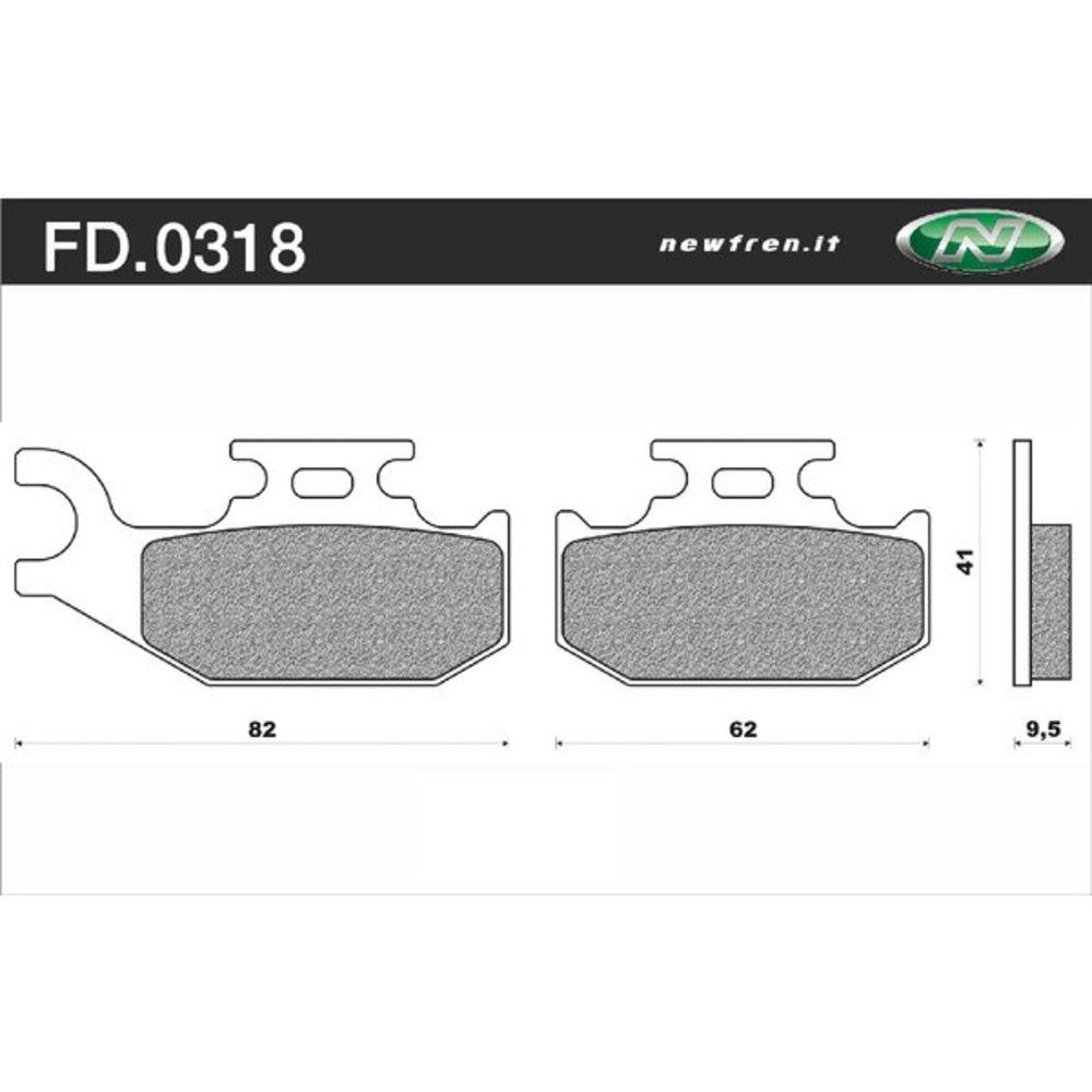 Newfren Brake Pads - Off Road ATV Sintered