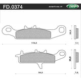 Newfren Brake Pads - Off Road Dirt ATV Sintered