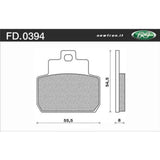 Newfren Brake Pads - Scooter Elite Organic