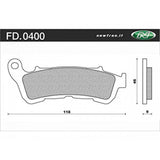 Newfren Brake Pads - Scooter Elite Sintered