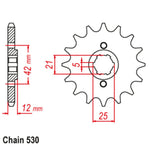 16T Yamaha Front Sprocket (571)