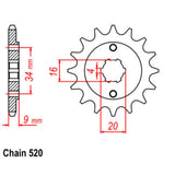 13T Yamaha Front Sprocket (1554)