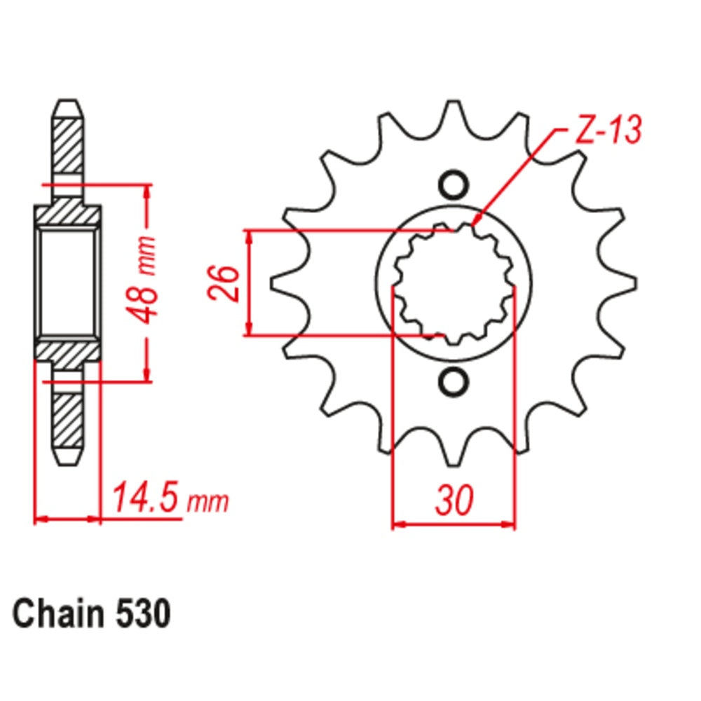 18T Honda Front Sprocket (339)