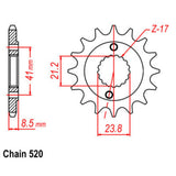 13T Honda Front Sprocket (1322)