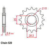 15T Yamaha Front Sprocket (1592)