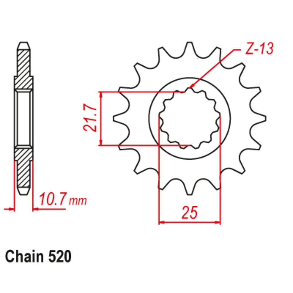 16T Yamaha Front Sprocket ( 1595)