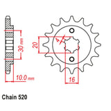 14T Cagiva 125 RS front Sprkt (711)