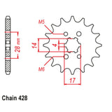 13T Front Sprocket CRF125 (277) SAME AS HF7