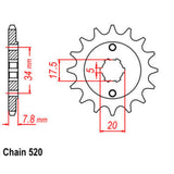 16T Honda Front Sprocket (327)