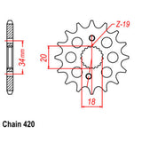 15T Honda CRF150 Front Sprocket (1310)