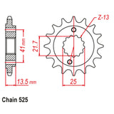15T Honda Front Sprocket (296)
