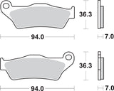 SBS FRICTION - Sinter Rear Brake Pads - 1003LS-