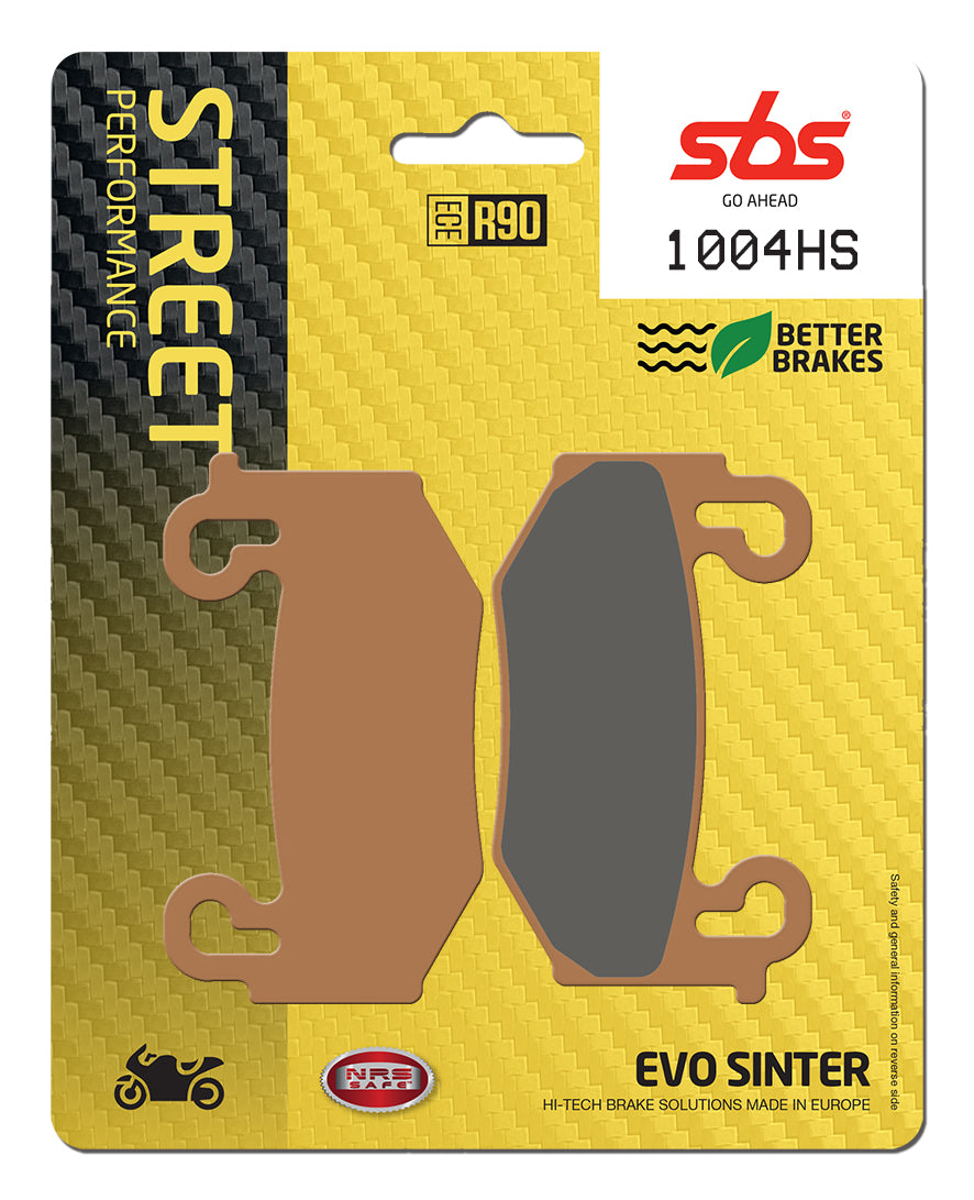 SBS FRICTION - Sinter Front Brake Pads - 1004HS-