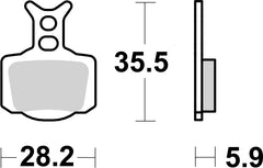 SBS FRICTION - Racing Sinter Front / Rear Off Road Brake Pads - 1006RSI-