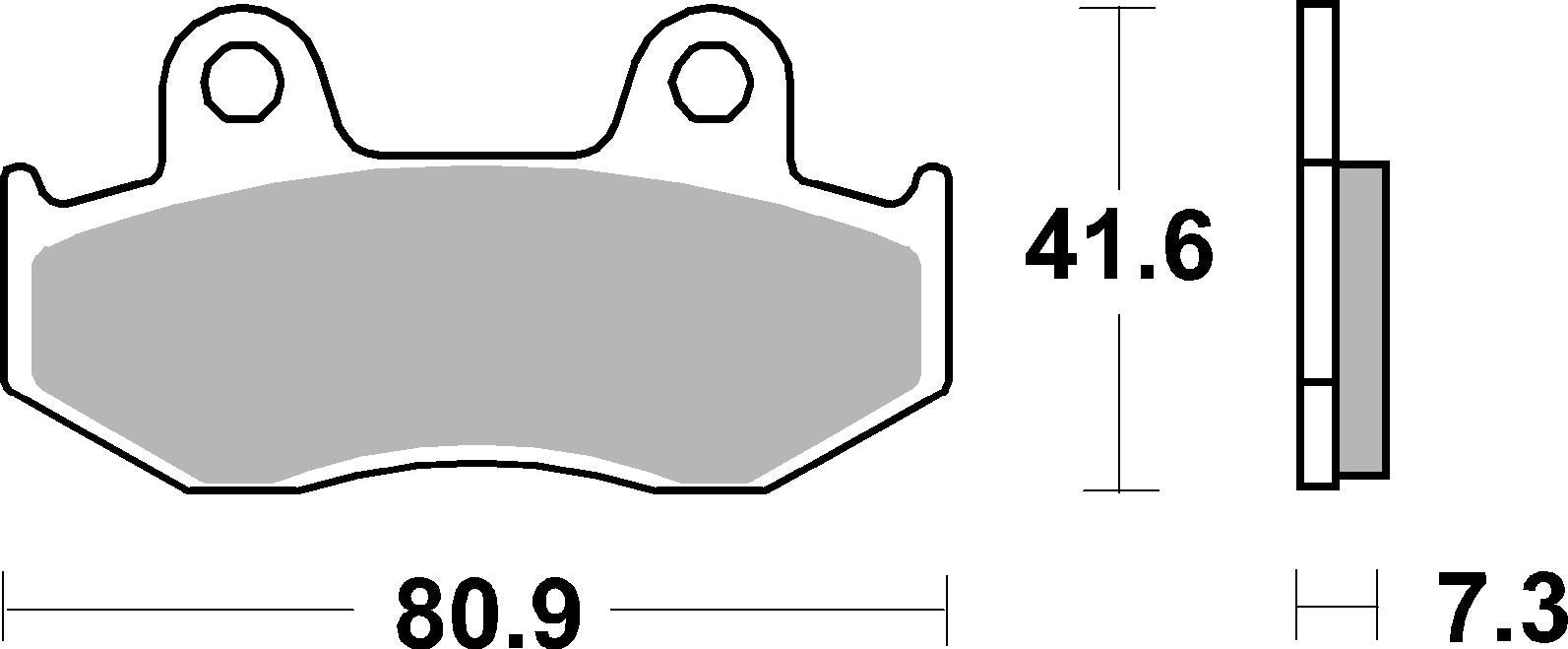 SBS FRICTION - Ceramic Front Scooter Brake Pads (SBS 558) - 104HF-