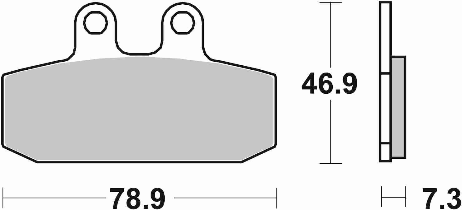 SBS FRICTION - Carbon Tech Front Scooter Brake Pads (SBS 588) - 108CT-