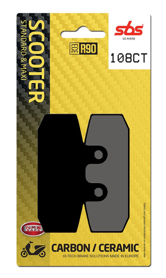 SBS FRICTION - Carbon Tech Front Scooter Brake Pads (SBS 588) - 108CT-