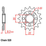 12T Supersprox Stealth Front Spkt (1446/250)