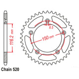 42T Aprillia Rear Sprocket