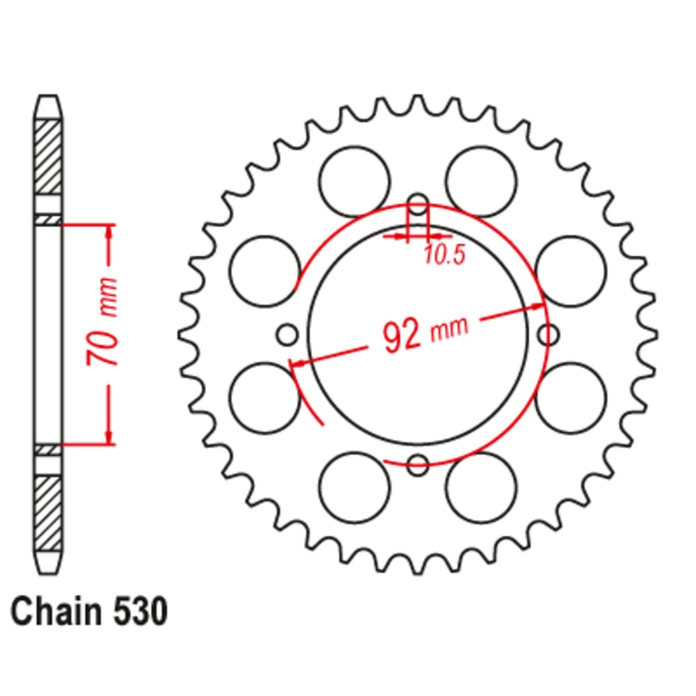 40T Kawasaki Rear Sprocket (476)