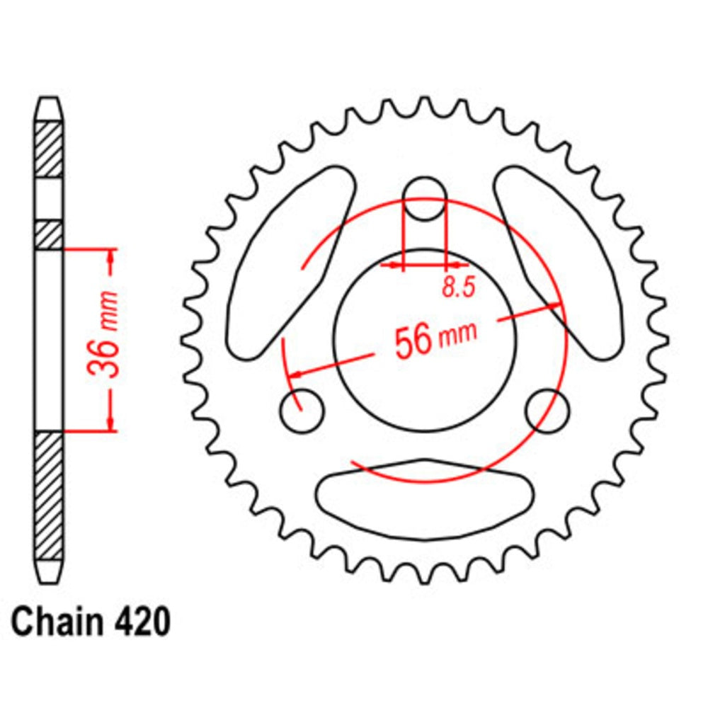 28T Suzuki Rear Sprocket (1780)