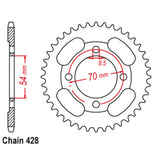 45T Honda CT110 G-P Rear Sprocket (263)