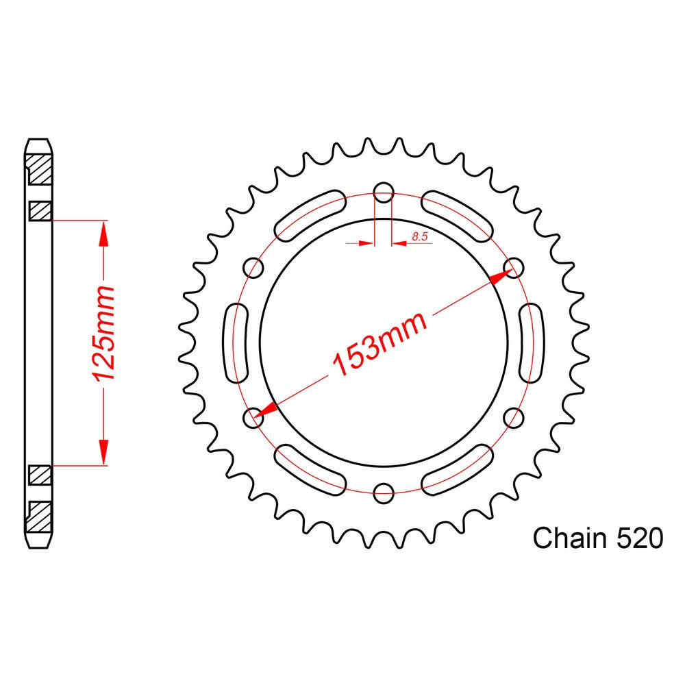 44T Supersprox Sprocket (1301)