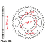 40T Polaris Rear Sprocket (1478)