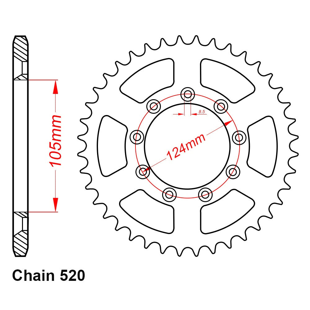 52T TM Racing Rear Sprocket (151)