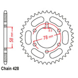 37T Kawasaki Rear Sprocket