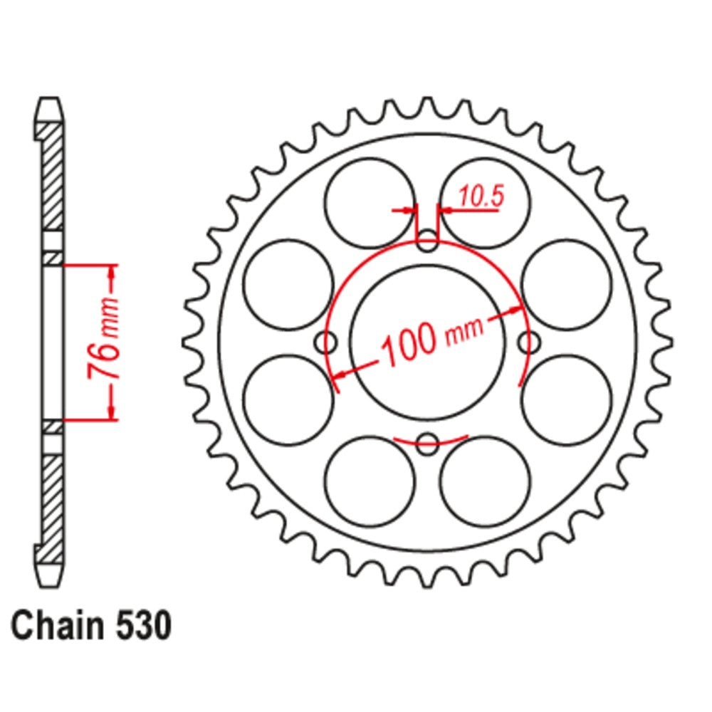 40T Suzuki Rear Sprocket (824)
