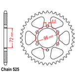 39T Suzuki Rear Sprocket (813)