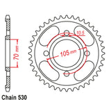 33T Honda Rear Sprocket (278)