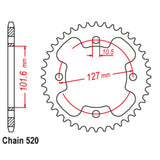 38T Polaris Rear Sprocket 450 Outlaw ( 1480)