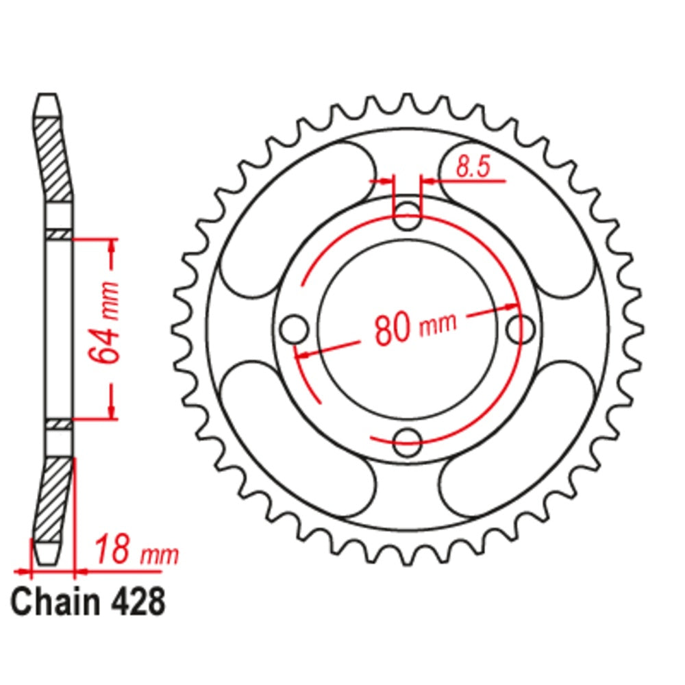 51T Yamaha Rear Sprocket (1925)