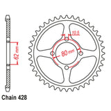 54T Yamaha Rear Sprocket (1843)